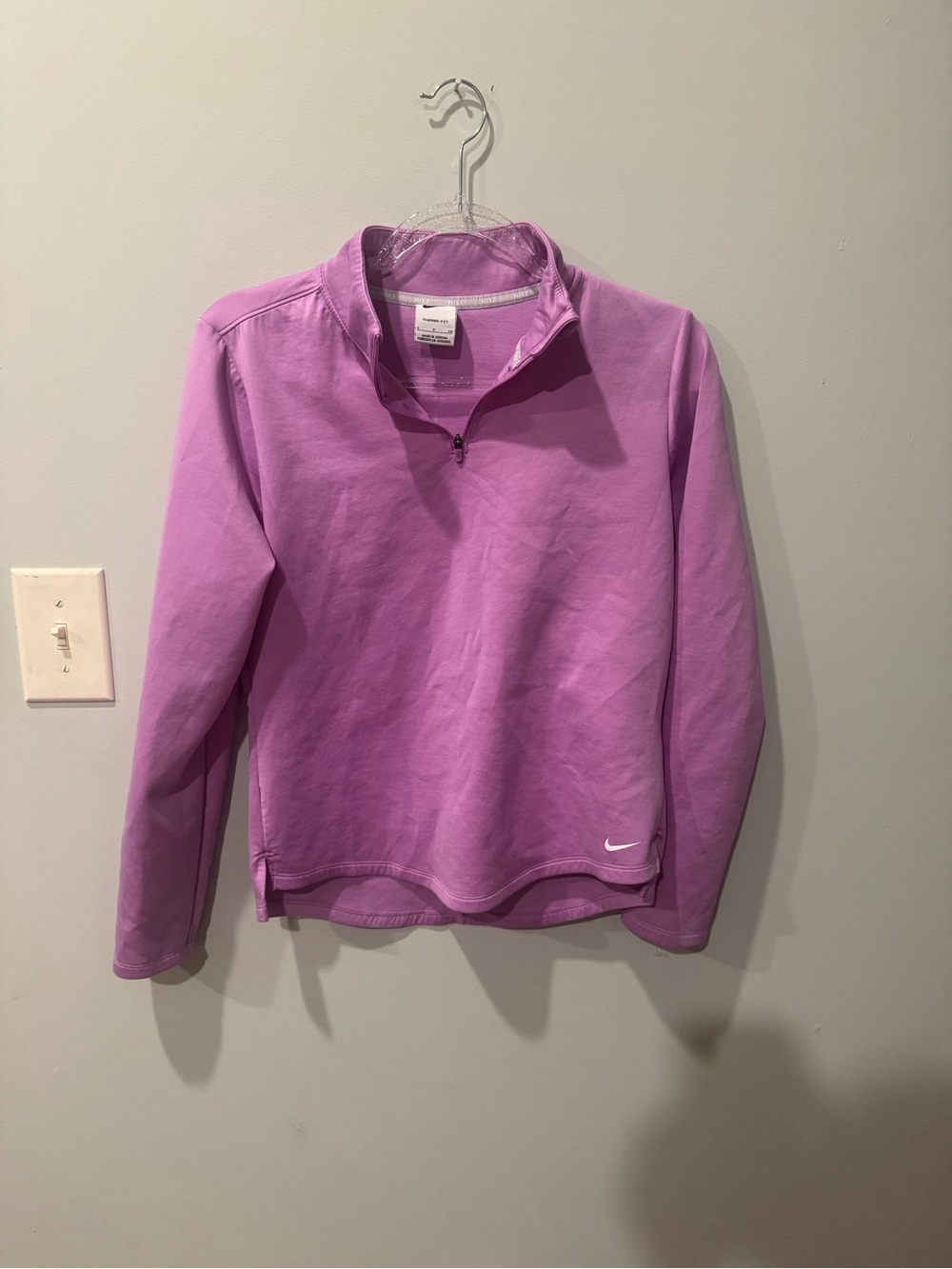 Nike Purple Therma-Fit Quarter-Zip Pullover